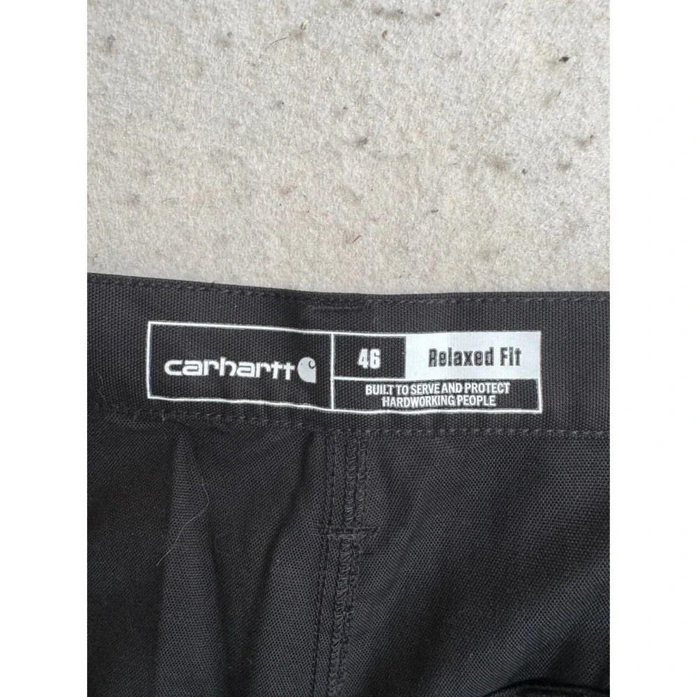 Carhartt Rugged Professional Relaxed Fit Canvas Work Shorts Black BS3111-M 46